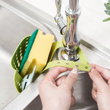 Boxtoday Sink Sponge Holder Portable Plastic Sink Drain Drying Rack with Suction Cup for Kitchen Bathroom Soap storage Drain Rack