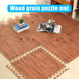 Boxtoday Foam Play Puzzle Mats Wood Grain Soft Non-slip DIY Toy Floor Carpets Reduce Noise J2Y