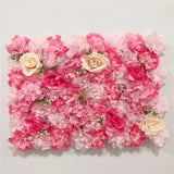 Boxtoday Pink Silk Rose Flower Wall Artificial Flower for Wedding Decoration Flower Wall BabyShow Wedding Christmas Home Backdrop Decor