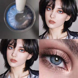 Boxtoday Color Prescription Contact Lenses with Diopter Number Glasses Black Lenses Student Animation Lenses of the Year Beauty Cosmetics