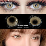 Boxtoday 1 Pair Eye Lenses Iceland Coloured 14.2mm Contact Lenses for Eyes Cosmetic Contact Lens Eye Color Beauty Makeup