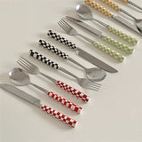 Boxtoday Gift Retro Checkerboard Spoon