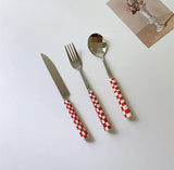 Boxtoday Gift Retro Checkerboard Spoon