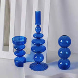 Boxtoday Gift Blue Candle Holder Vase