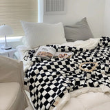 Boxtoday Gift Nordic Checkerboard Blanket