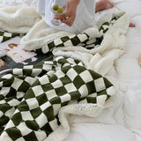 Boxtoday Gift Nordic Checkerboard Blanket