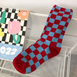 Boxtoday Gift Indie Aesthetic Checker Socks