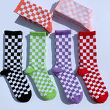 Boxtoday Gift Indie Aesthetic Checkerboard Socks