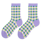 Boxtoday Gift Lavender Gingham Socks