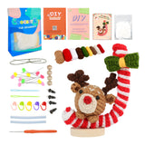 DIY Handmade Crochet Christmas Series Doll Material Package Santa Claus Christmas Elk Ornaments