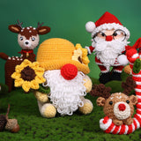 Boxtoday-shop DIY Handmade Crochet Christmas Series Doll Material Package Santa Claus Christmas Elk Ornaments