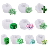 christmas decor ideas for living room Sanxin Three-Dimensional Succulent Silicone Candle Mold DIY Aromatherapy Candle Fragrant Stone Plaster Pudding Cake Grinding Tool