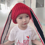 shamar Hot Selling Handmade Knitted Rabbit Ears Hat Spring and Summer New Wool Hat Halloween Christmas Decorations