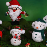 DIY Handmade Crochet Christmas Series Doll Material Package Santa Claus Christmas Elk Ornaments