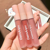 Boxtoday Bear Cotton Sense Lacquer Milk Tea Lip Glosses