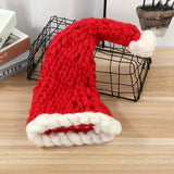 fall fashion New Halloween Parent-Child Christmas Hat Hand-Woven Ice Island Wool Thick Line Hat New