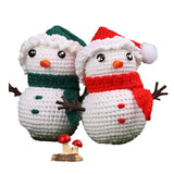 DIY Handmade Crochet Christmas Series Doll Material Package Santa Claus Christmas Elk Ornaments