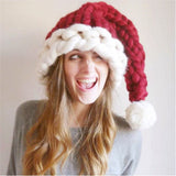 fall fashion New Halloween Parent-Child Christmas Hat Hand-Woven Ice Island Wool Thick Line Hat New