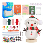 DIY Handmade Crochet Christmas Series Doll Material Package Santa Claus Christmas Elk Ornaments