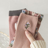 Boxtoday Gift Pastel Pink Floral Socks