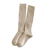 Boxtoday Gift Basic Ribbed Knee High fuzzy socks