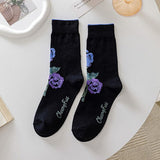 Boxtoday Gift Roses Embroidery Socks