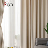 Boxtoday Modern Hall Blackout Curtains for Living Room Girl Bedroom Long Curtain for Windows Ready-made Cortinas Rideaux High-shading 90%