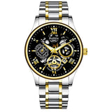 Boxtoday L93 Watch For Men Trendy High end Light Luxury Versatile Quartz Watches Waterproof Roman Hollow Male's Clock Watch