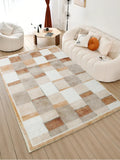 Boxtoday Vintage Artistic Plaid Carpet Comfortable Soft Living Room Carpets Luxurious Home Decoration Bedroom Rugs Geometric Rug Alfombra