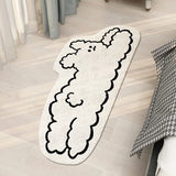 Boxtoday Bedside Rugs White Carpet Thickened Cartoon Door Mat Bedroom Rug LivingRoom Decorative IG Cute Kitten Puppy Customized 양탄자 тапис