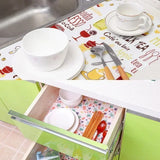 Boxtoday 1 Roll Waterproof Table Mats Thickened Oilproof Mat Drawers Cabinet Shelf Liners Cartoon Table Pads Kitchen Table Decoration