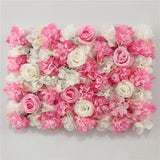 Boxtoday Pink Silk Rose Flower Wall Artificial Flower for Wedding Decoration Flower Wall BabyShow Wedding Christmas Home Backdrop Decor