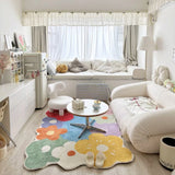 Boxtoday Bedroom Home Carpet Large Area Colorful Living Room Flower Thickened Decoration Rug