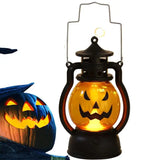 Boxtoday Halloween LED Hanging Pumpkin Lantern Light Ghost Lamp Candle Light Retro Halloween Party Home Decoration