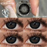 Boxtoday 1pair Color Contact Lenses for Eyes Black Lenses Cosmetic Big Eye Lenses Gray Pupils Lens Yearly Natural Eye Contacts