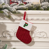 Boxtoday Christmas Stockings Decorations Knitted Socks with Letter Knit Stocking, Alphabet Pendant Gift Bag Xmas Stockings Personalized