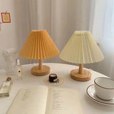 Boxtoday Nordic Pleated Table Lamp 1 DIY Foldable 5V USB 220V Art Atmosphere Bedroom Bedside Night Light Home Decorate