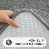 Boxtoday Olanly Soft Bathroom Plush Rug Absorbent Quick Dry Bath Mat Shower Pad Floor Protector Decor Non-Slip Living Room Bedroom Carpet