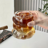 Boxtoday 1pc 350ml Grapes Glass Coffee Mug Stylish Design Heat Resistant Drinking Glass Iced Coffee Cup Summer Winter Drinkware Gifts