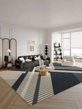 Boxtoday Luxurious Lines Geometric Carpet Living Room Decoration Carpets Large Size Customizable Rugs Comfortable Easy Clean Bedroom Rug