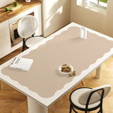 Boxtoday Cream Style Luxurious Table Mat Waterproof Oil-Proof Kitchen Tablecloth PVC Art Decoration Table Mats Creative Dining Tablecloth