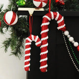 Boxtoday Reusable Candy Canes Traditional Hanging Lightweight Christmas Decoration Unique Tree Ornaments for Living Room