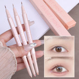 Boxtoday Double Ended Lying Silkworm Pencil Highlighter Makeup Pen enlarge eyes Under Eye Highlighter Makeup Stick Slim & soft  tip