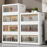 Boxtoday Multifunctional plastic kitchen cabinets, home furniture, floor-standing multi-layer storage cabinets, simple living room foldin