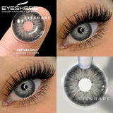 Boxtoday 1pair Natural Colored Contact Lenses for Eyes Fashion Gray Eye Contacts Yearly Brown Lenses Color Eye Lens Pink Lenses