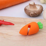 Boxtoday Creative Cute Little Pepper Carrot Chicken Leg Modeling Pot Lid Raising Silicone Anti-Spill Kitchen Practical Fun Gadget 1PC