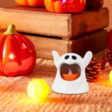 Boxtoday 2024 New Halloween Ghost Lamp With LED Flameless Candles Decorative Halloween Party Ghosts Horror Atmosphere Props Decoration