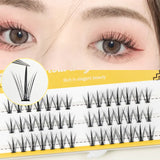 Boxtoday Manga Lashes Thick Little Devil False Eyelashes Bundles Single Cluster Segmented Natural Simulation Cos Eyelashes Eye Extension