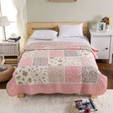 Boxtoday Patchwork Cotton Bed Quilt 1PC Bedspread on the Bed CHAUSUB Coverlet for Summer Twin 150*200 Sofa Cover Floral Quilted Blanket