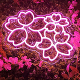 Boxtoday Sakura Neon Sign Cute Style LED Neon Light Dimmable Engraving Art Wall Light Suitable for Bedroom Playroom Florist Birthday Gift